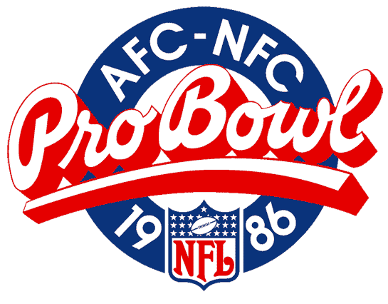Pro Bowl 1986 Primary Logo t shirts iron on transfers